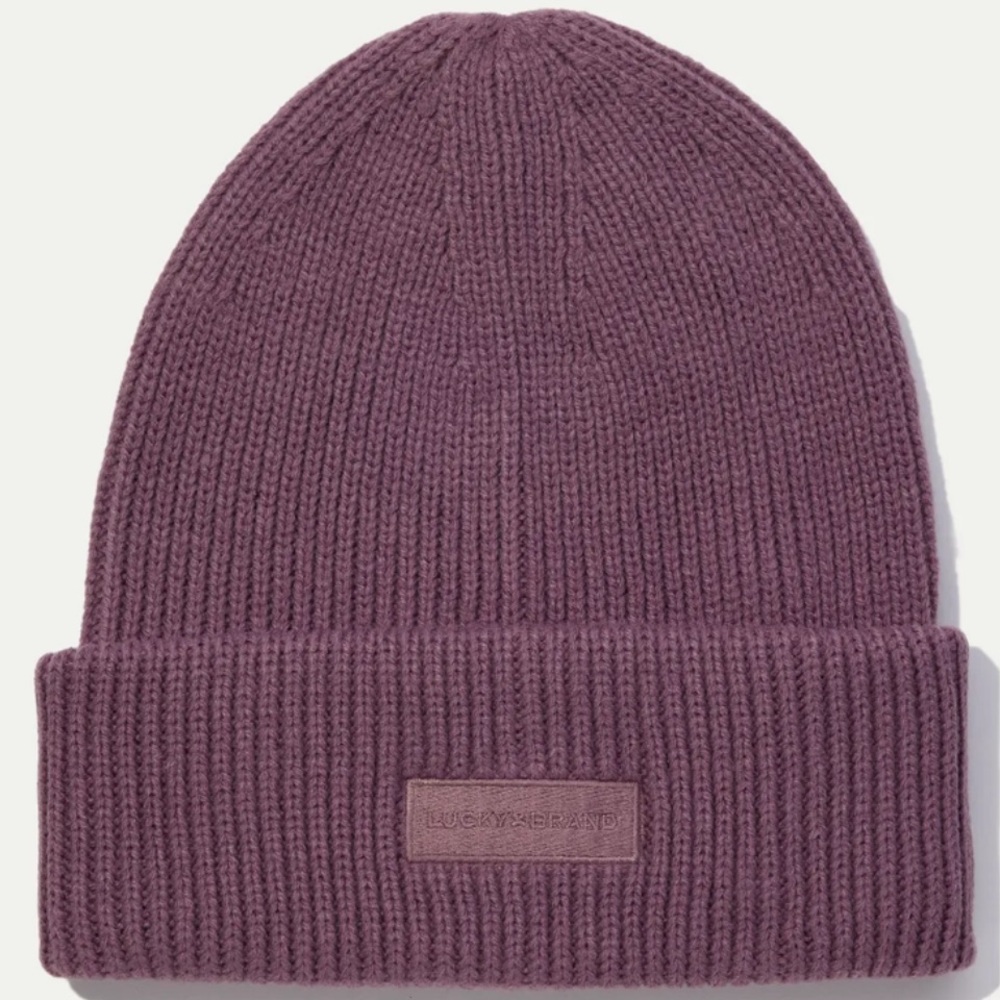 Lucky Brand Knit Beanie “Berry Conserve” NWT